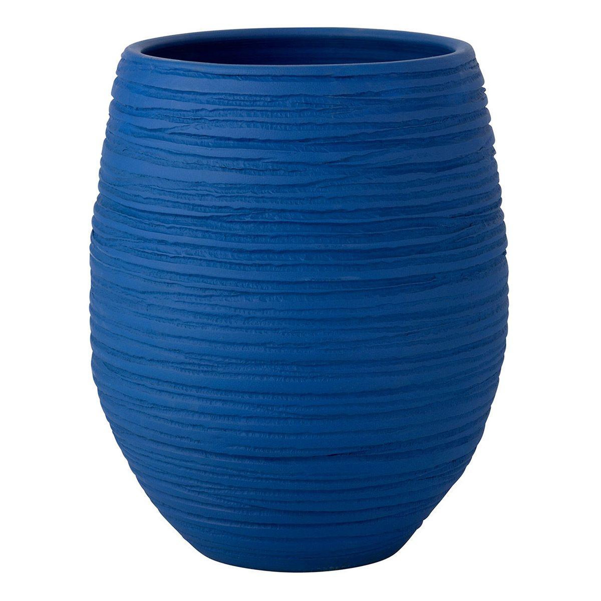 J-LINE Cache-Pot en Céramique  Fiesta  60cm Bleu