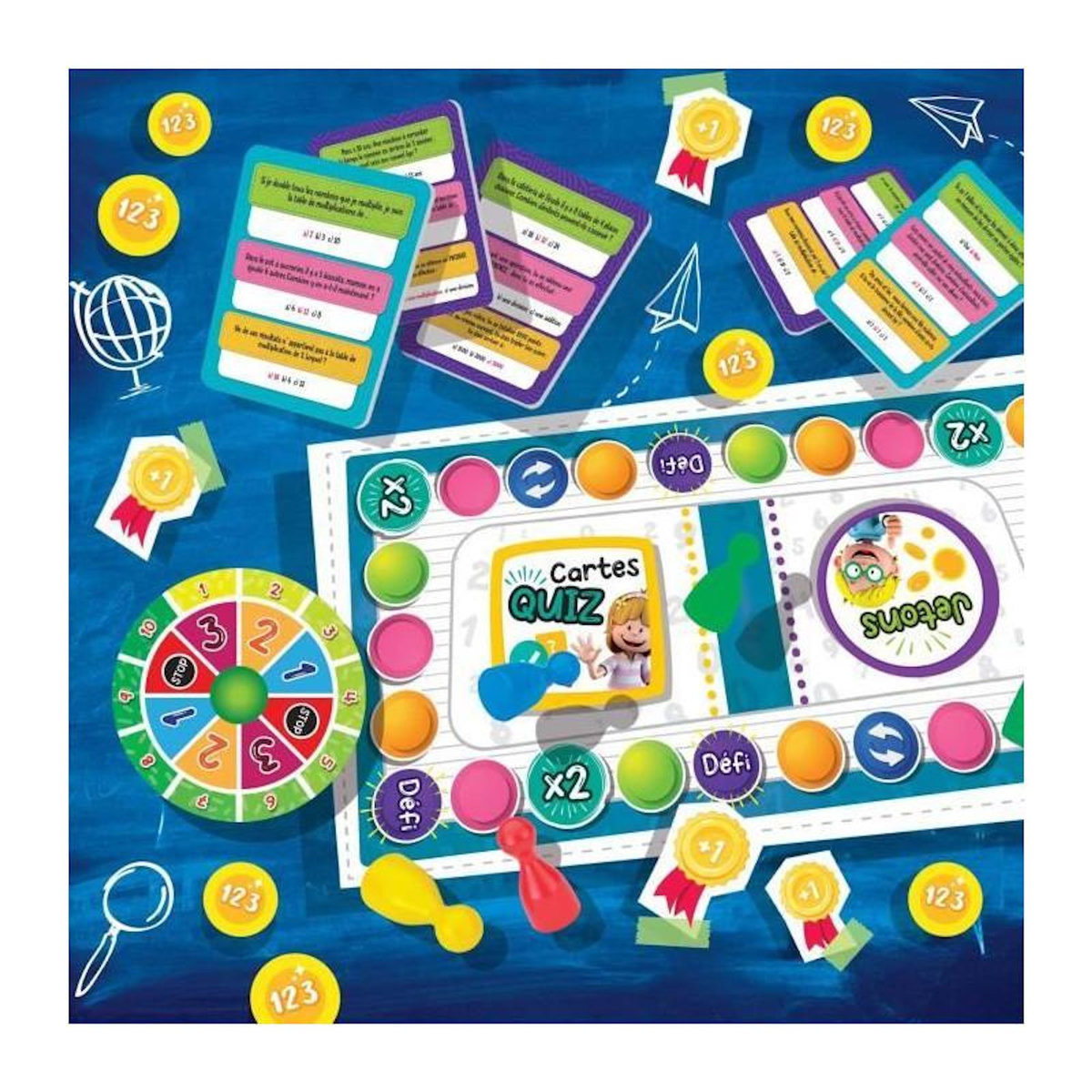 LISCIANI GIOCHI Génius Talent school - le jeu des multiplications et problemes - s'adapte aux différents niveaux. - LISCIANI