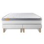 Voir la diapositive 5 : SEPTNUITS Matelas + double sommier Memo Zen Mousse à mémoire de forme 5 zones de confort MAXI épaisseur