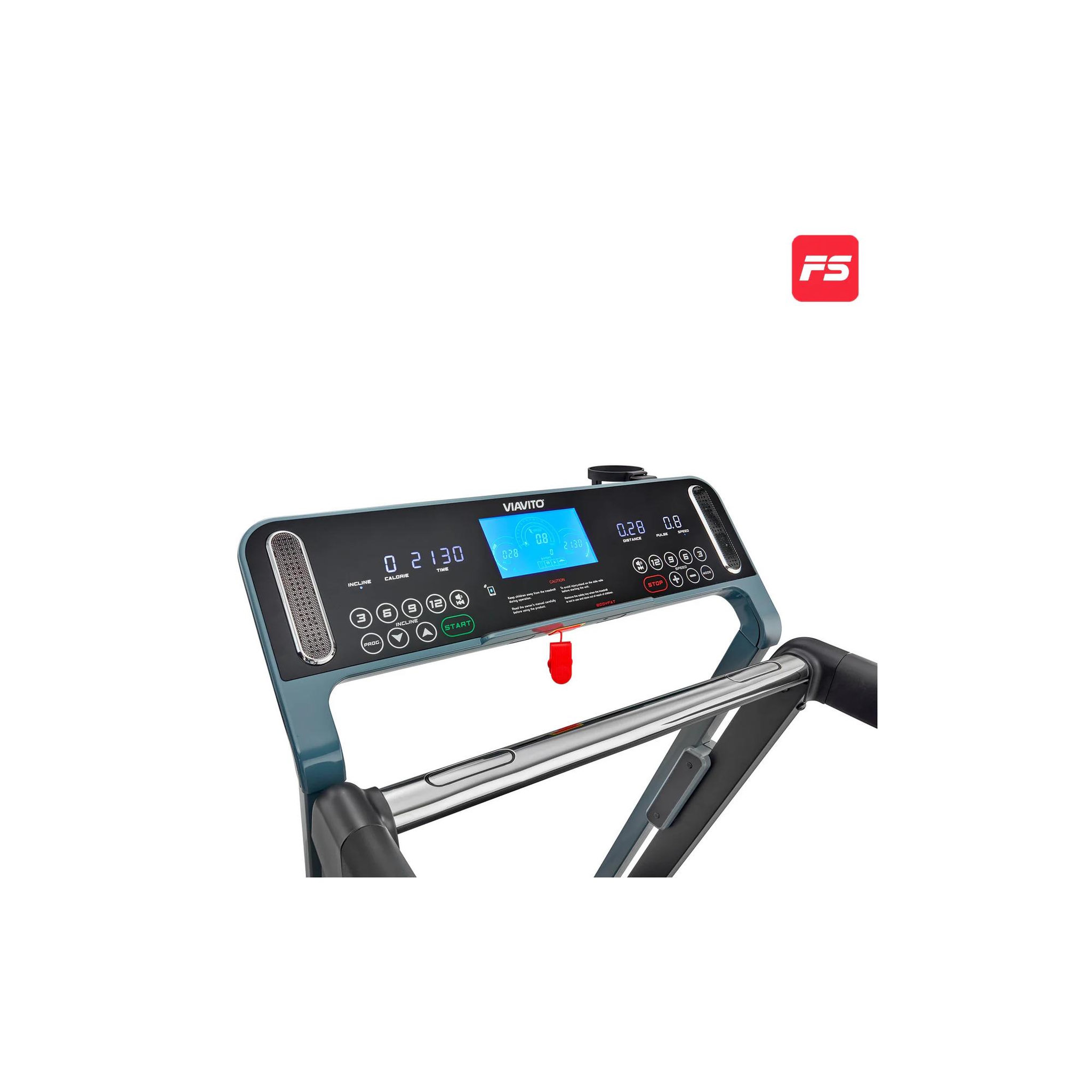 Voir la diapositive 2 : VIAVITO Tapis de course d'appartement - viavito - modèle praia - 12 km/h - ecran lcd
