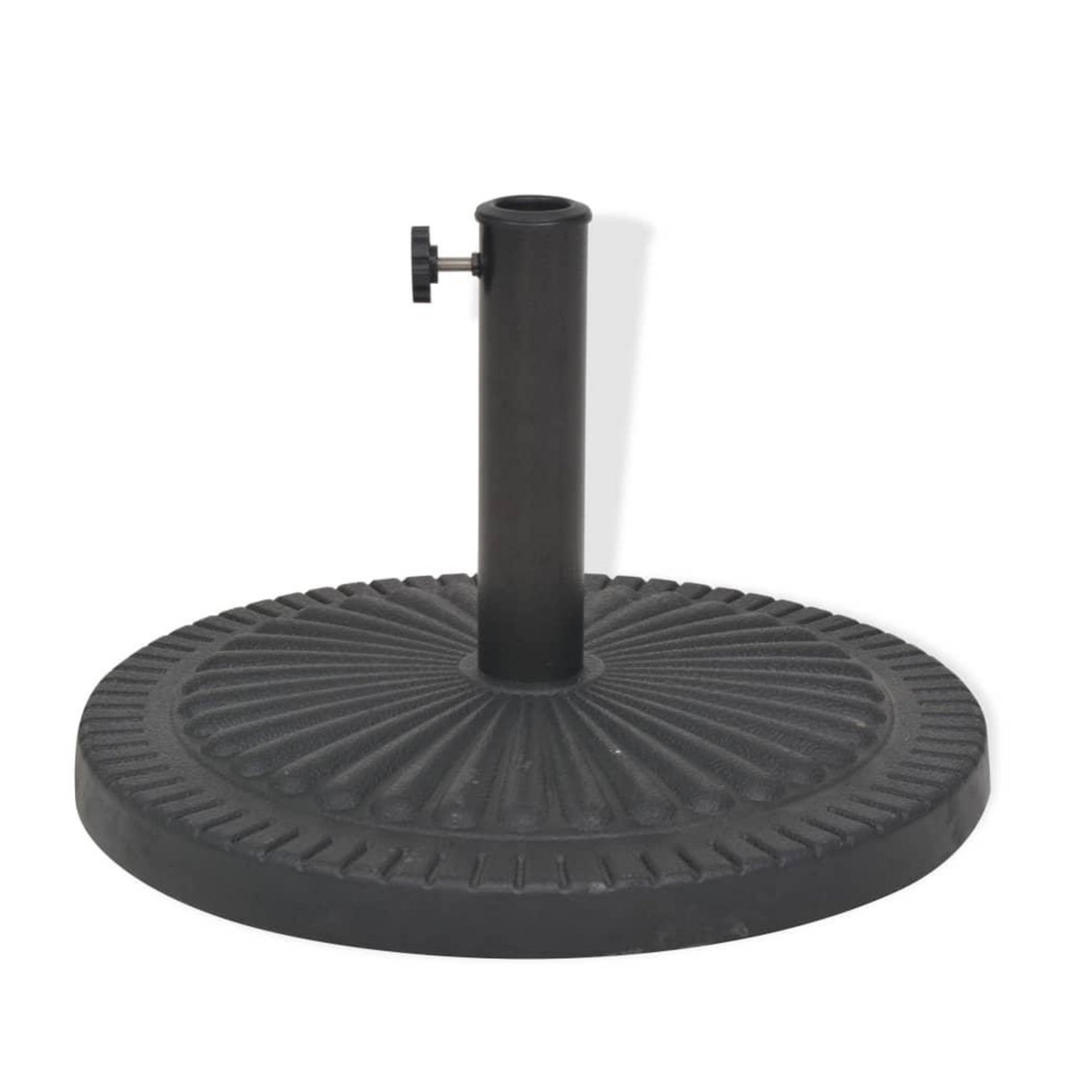 VIDAXL Socle de parasol Resine Rond Noir 29 kg