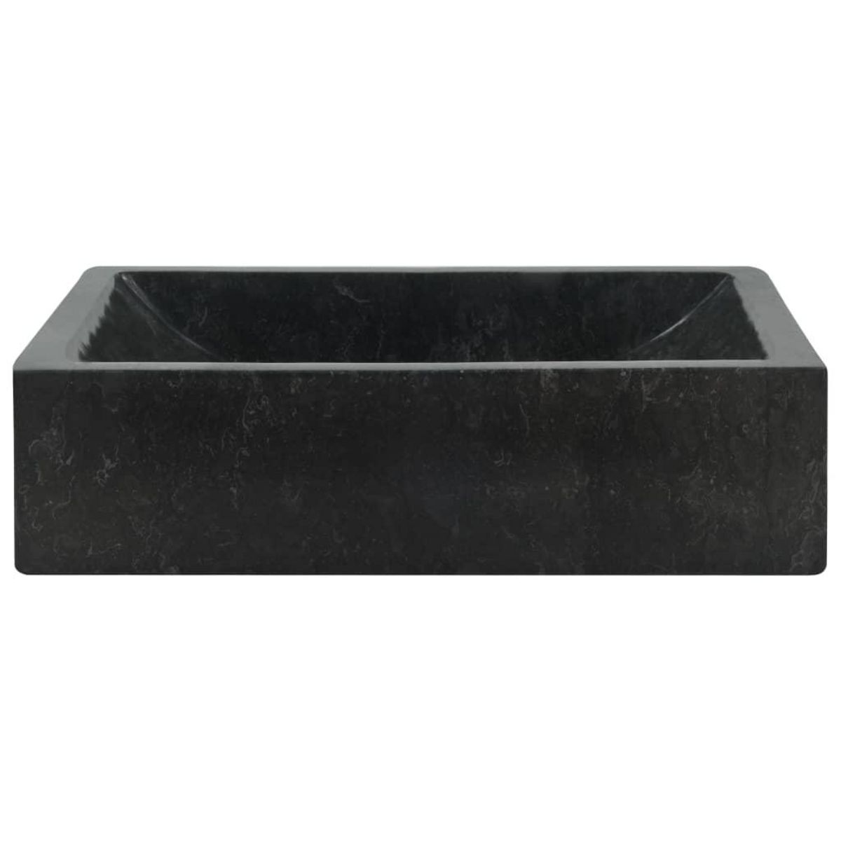 VIDAXL Lavabo 45x30x12 cm marbre noir brillant