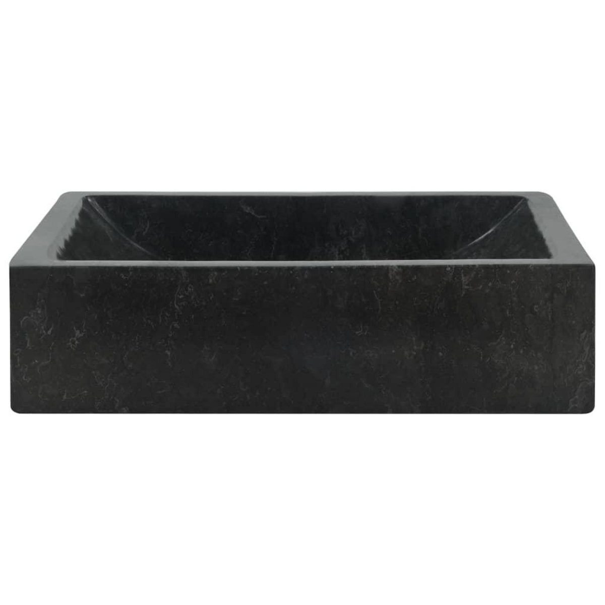 VIDAXL Lavabo 45x30x12 cm marbre noir brillant