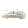Voir la diapositive 5 : BEST MOBILIER Harvey - canapé d'angle réversible - 4 places - convertible avec coffre - en tissu
