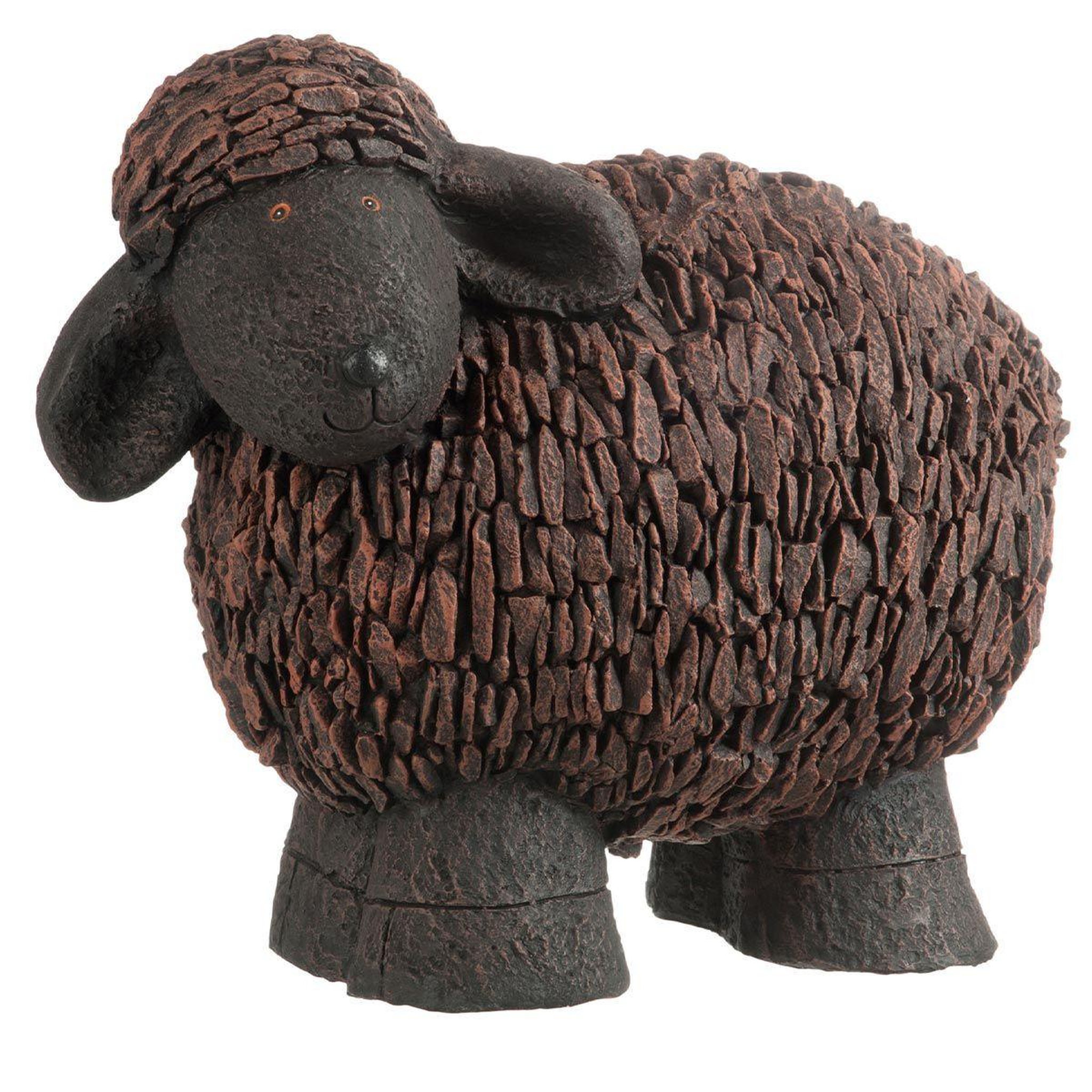 J-LINE Statuette Déco  Mouton  56cm Marron & Noir