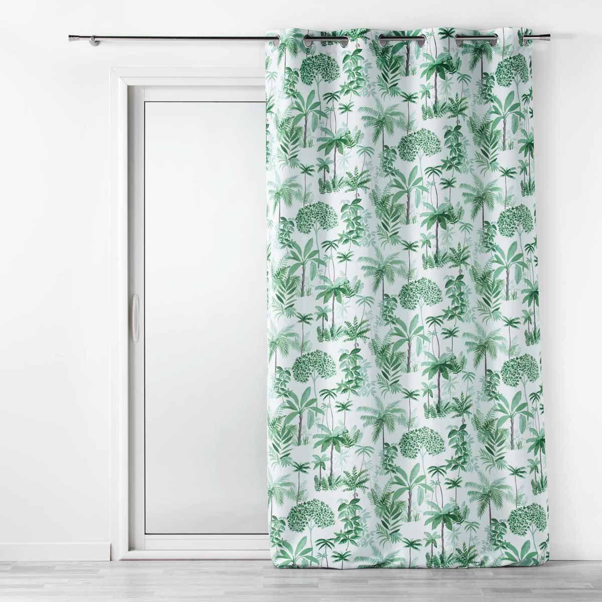 Douceur d'Intérieur Rideau voilage à œillets  amazonia  140x240cm vert