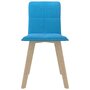 VIDAXL 3056397 Dining Chairs 6 pcs Blue (289494+289504)