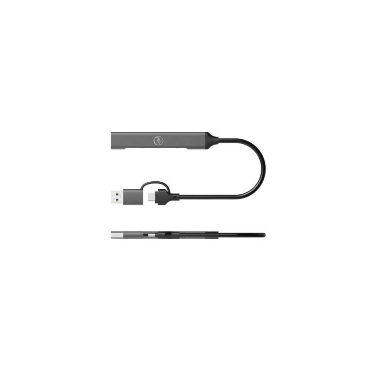 Mobility Lab Adaptateur et convertisseur Mobility Lab HUB USB C ULTRA SLIM + ADAPTATEUR USB C FEMELLE USB A MALE AVEC 1 PORT USB A 3.0 et 3