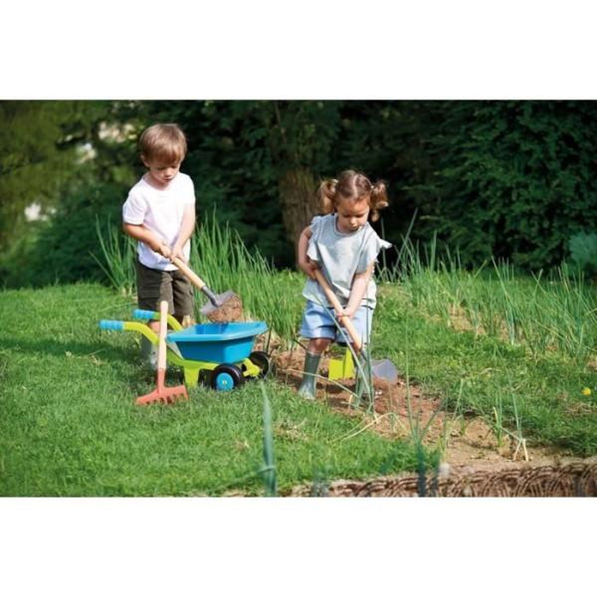 Voir la diapositive 3 : Ecoiffier Brouette de jardin garnie Deluxe - ECOIFFIER - 4539 - Pour le travaux de jardinage