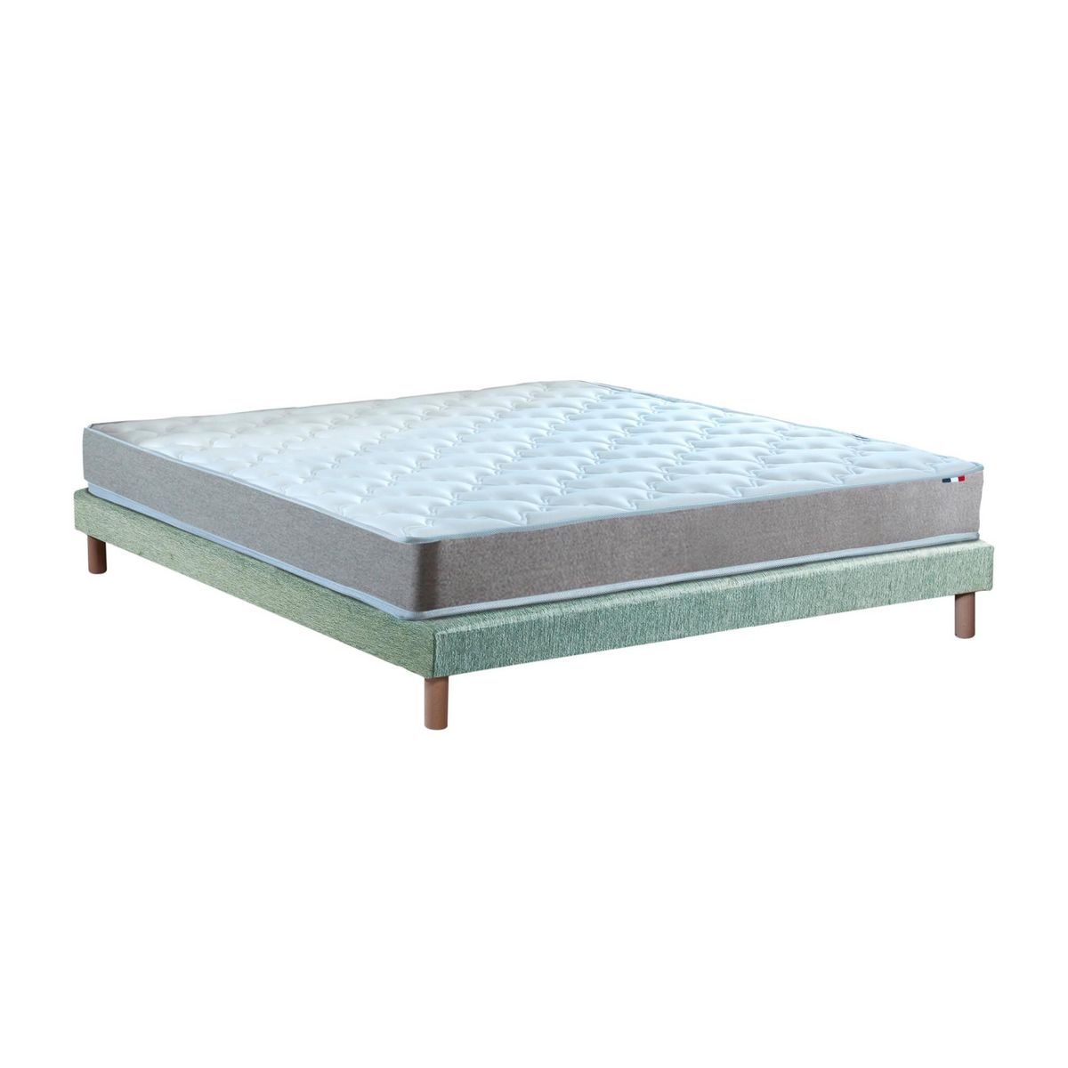 IDLITERIE Ensemble matelas mousse réversible STRATUS et sommier - confort français