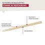 Voir la diapositive 4 : Fackelmann Lot de 10 paires de baguettes de 23cm en bambou Fackelmann Asia Line