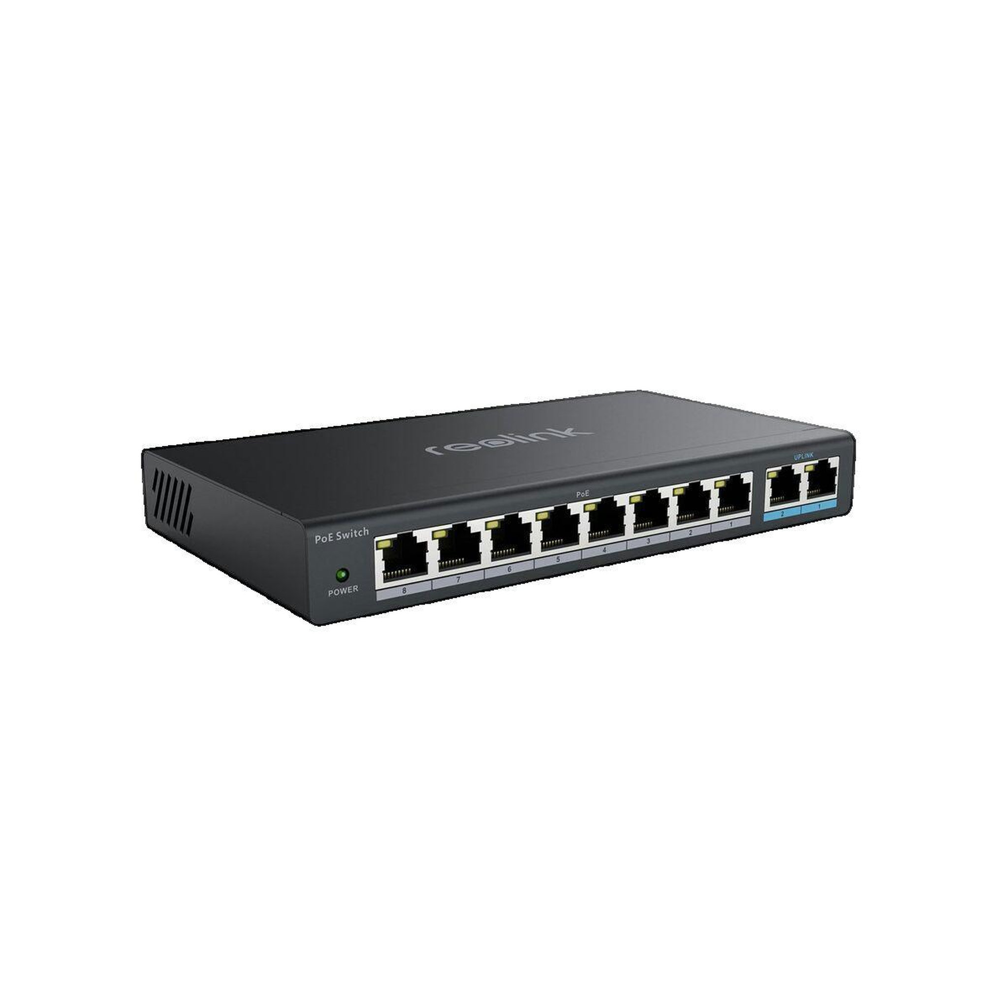 Voir la diapositive 2 : REOLINK Commutateur réseau Reolink RLA-PS1 8 ports POE 30W