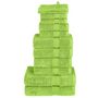 Voir la diapositive 1 : VIDAXL Ensemble de serviettes de qualité supérieure SOLUND 12 pcs vert