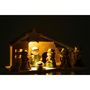 Voir la diapositive 3 : Paris Prix Crèche de Noël en Porcelaine  LED  31cm Multicolore