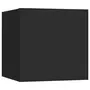VIDAXL Tables de chevet 2 pcs Noir 30,5x30x30 cm Bois d'ingenierie