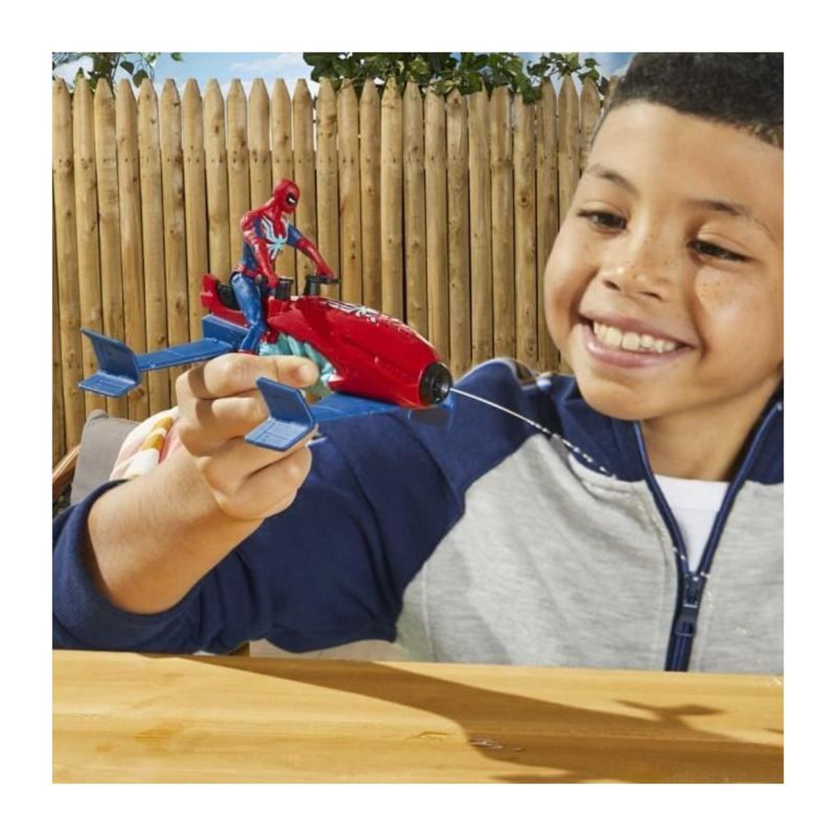 HASBRO Marvel Spider-Man, Epic Hero Series Web Splashers, coffret Spider-Man Hydro-Jet, figurine avec véhicule
