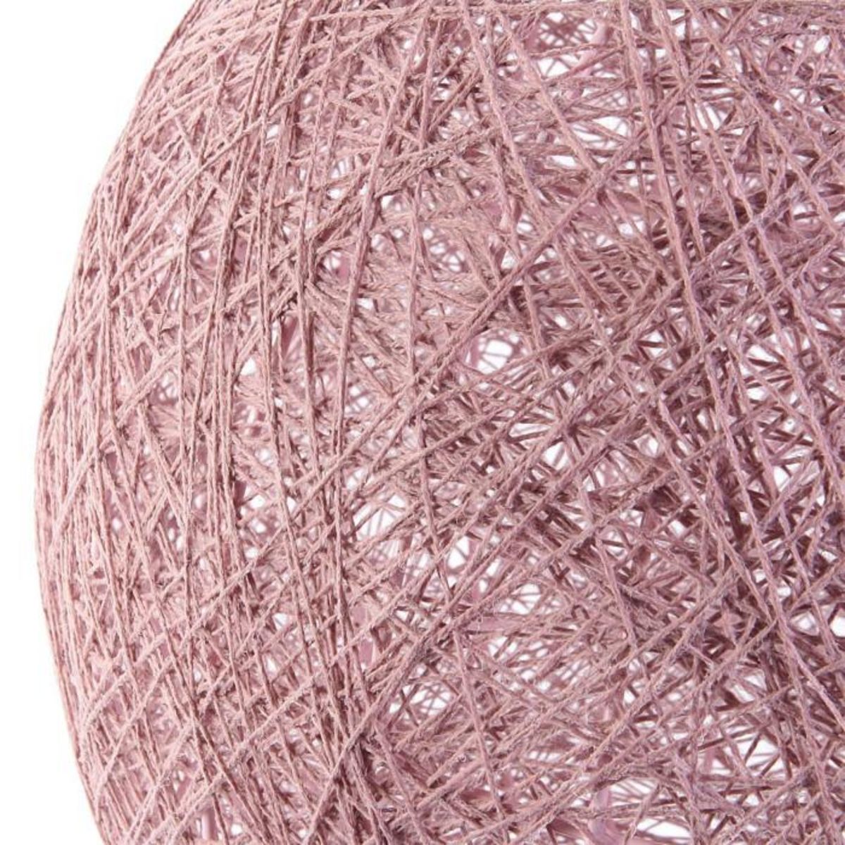 Paris Prix Lampe Suspension Ronde  Tissée  30cm Rose