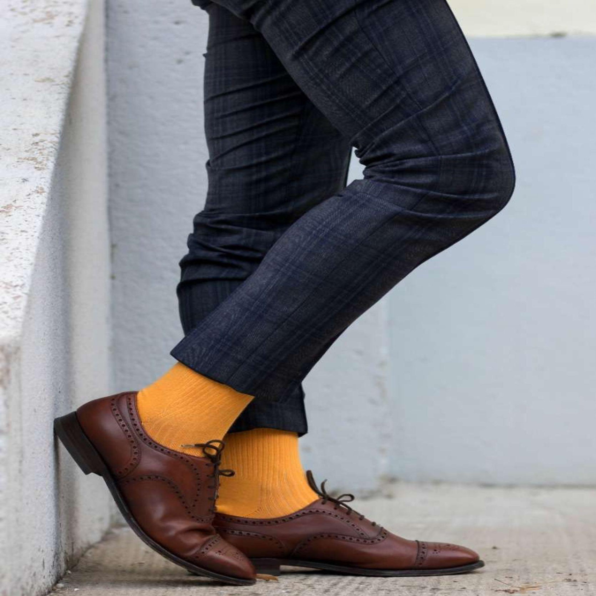Voir la diapositive 5 : PIRIN HILL Chaussettes sans élastiques coton bio jaunes