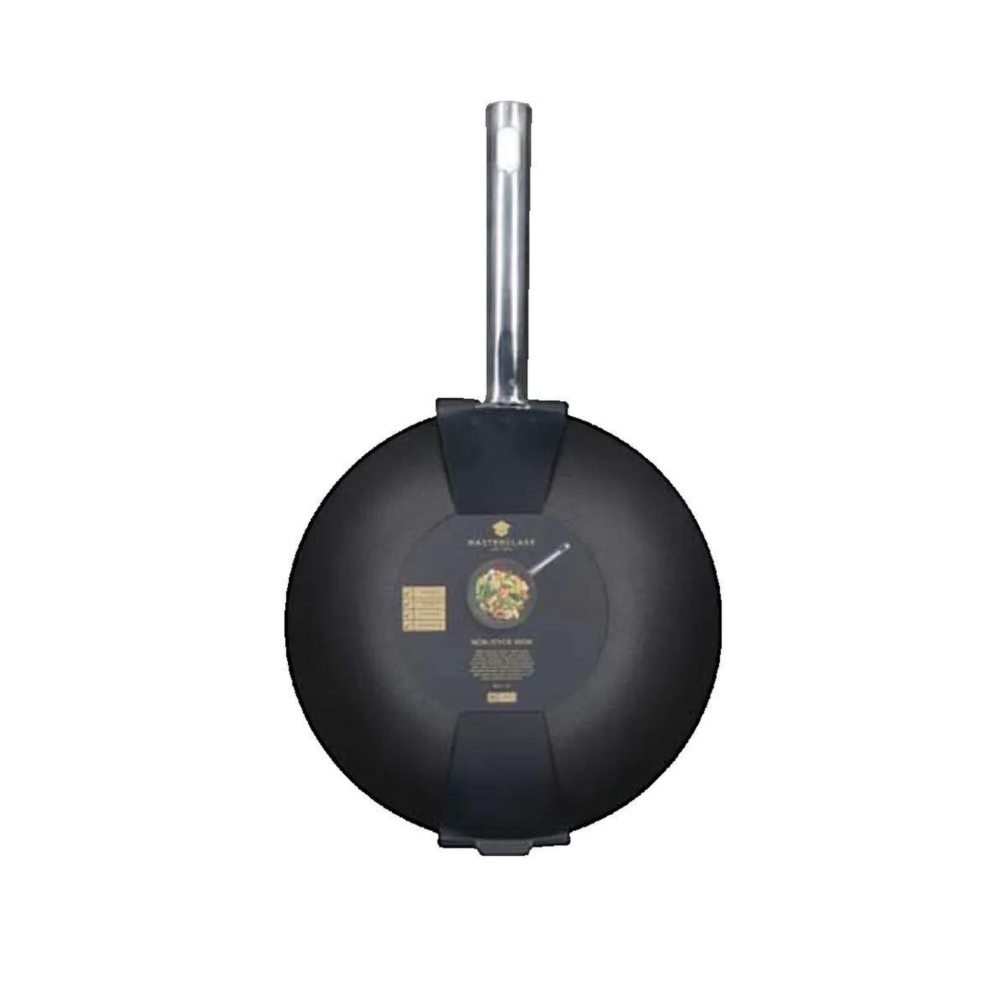 Voir la diapositive 2 : ASTER Wok Aster professionnel en acier carbone antiadhésif
