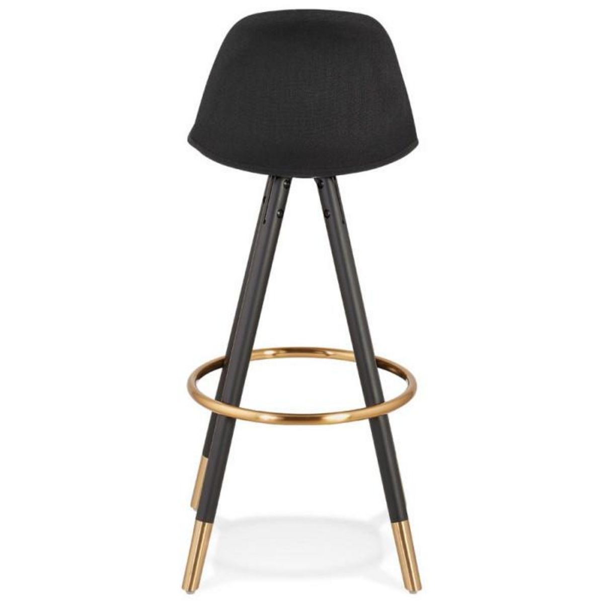 Paris Prix Tabouret de Bar Design  Ratima  97cm Noir & Or