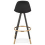 Voir la diapositive 4 : Paris Prix Tabouret de Bar Design  Ratima  97cm Noir & Or