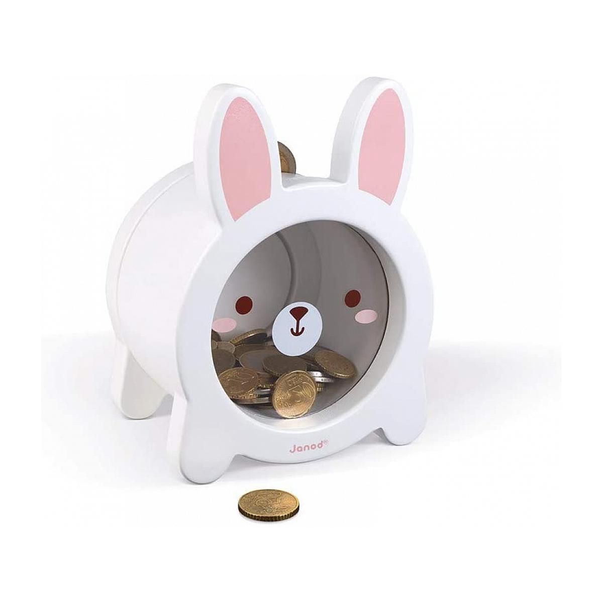 Juratoys-Janod tirelire lapin blanc janod