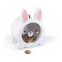 Voir la diapositive 2 : Juratoys-Janod tirelire lapin blanc janod