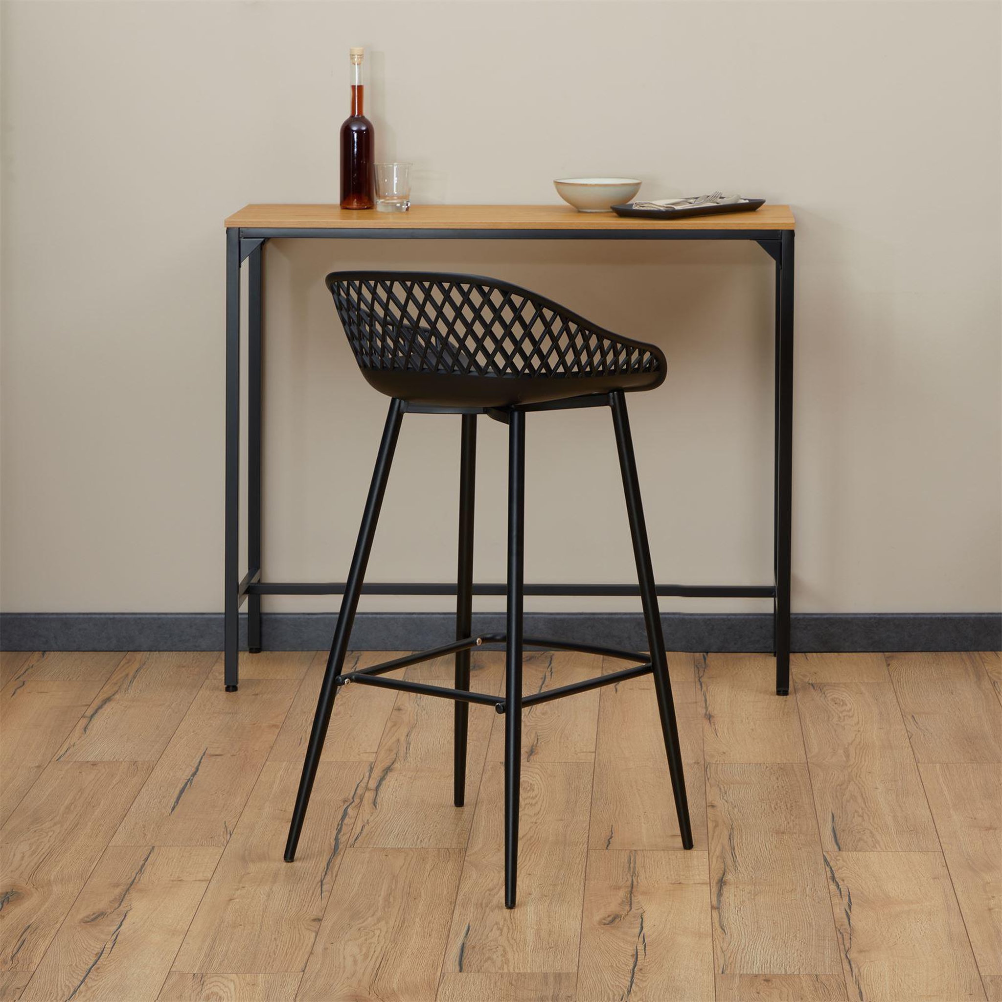 Voir la diapositive 5 : IDIMEX Lot de 2 tabourets de bar IREK, en plastique