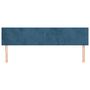 Voir la diapositive 3 : VIDAXL Tetes de lit 2 pcs Bleu fonce 100x5x78/88 cm Velours