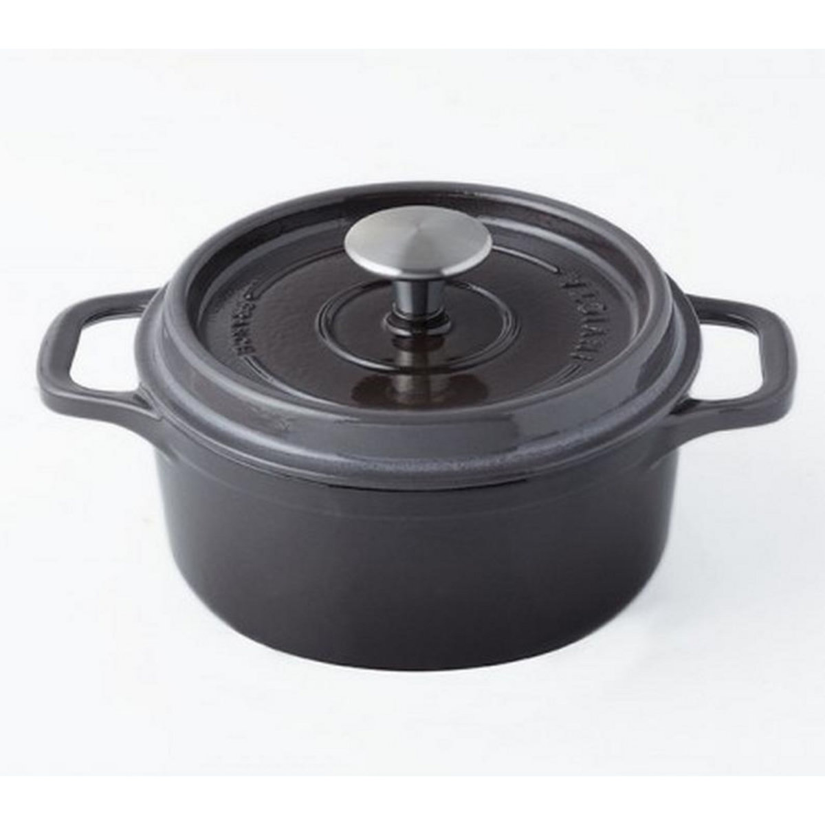 Invicta Cocotte ronde en fonte émaillée 32cm taupe - puv402327