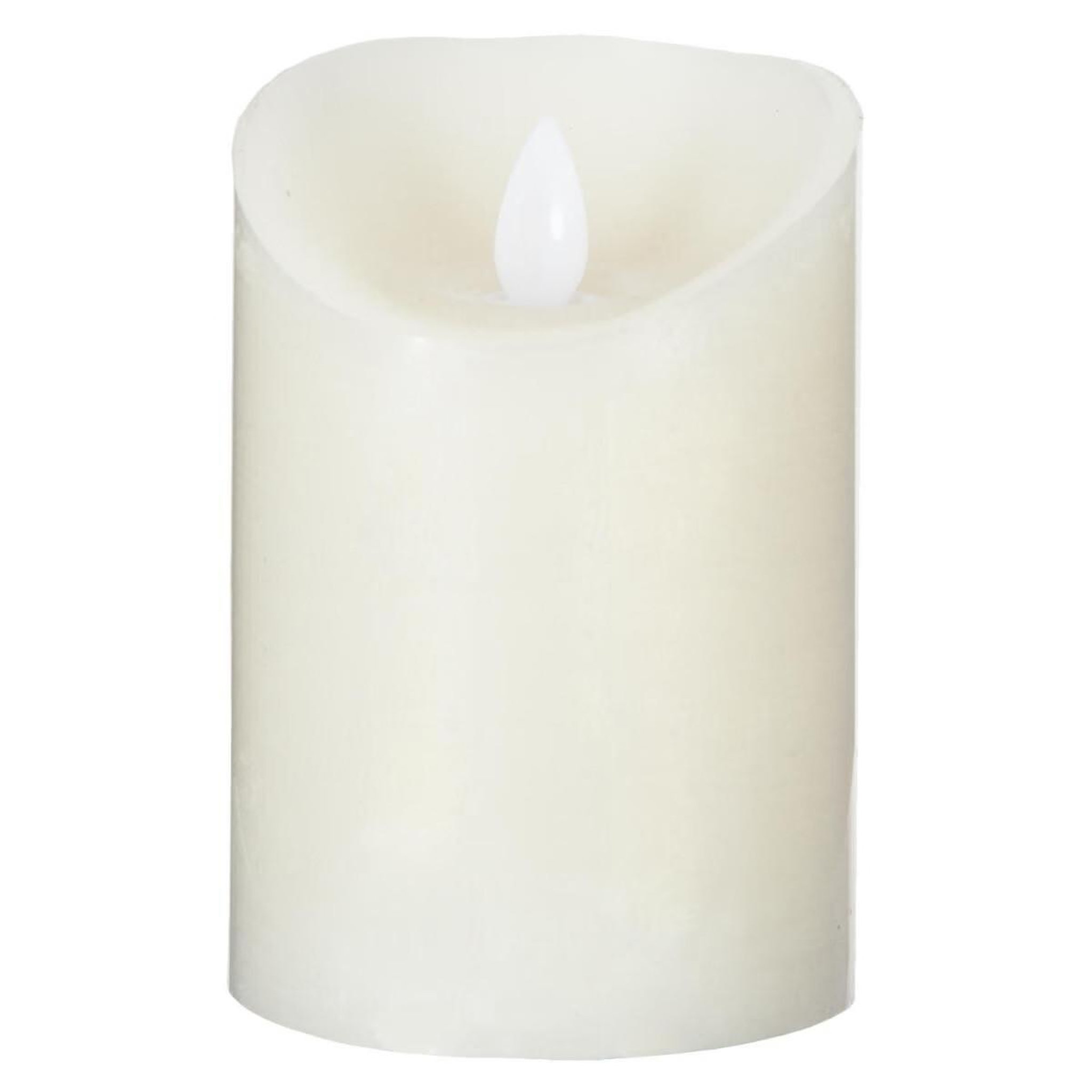 COMPTOIR DE LA BOUGIE Bougie Led Flamme Vacillante  Vela  370g Blanc