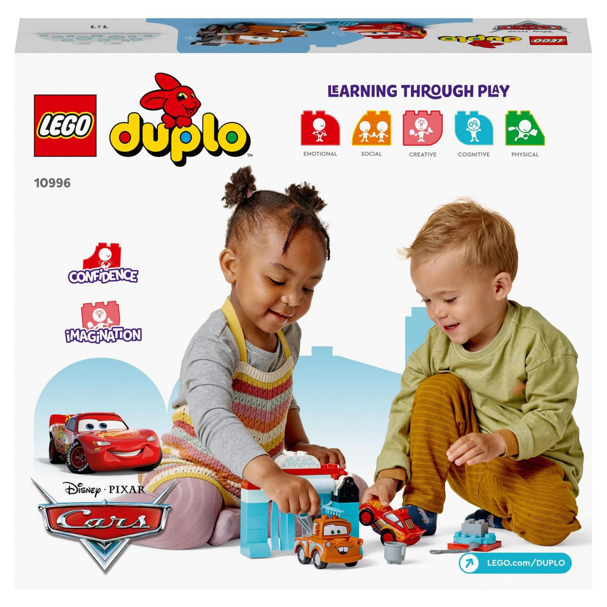 LEGO Duplo 10996 La station de lavage avec Flash Mc Queen et Martin, Jouet avec Voitures, Garçons et Filles 2 Ans