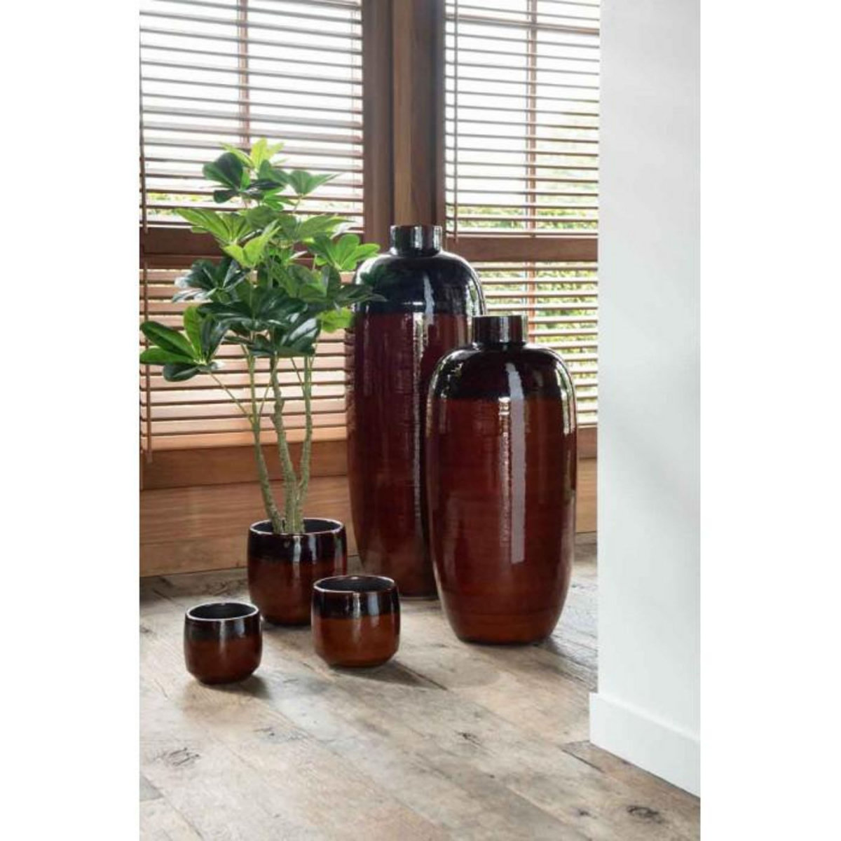 Paris Prix Plante Artificielle en Pot  Pachira  110cm Vert