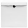 Voir la diapositive 4 : VIDAXL Boîtes de rangement avec couvercles 10 pcs 28x28x28 cm Blanc