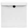 Voir la diapositive 4 : VIDAXL Boîtes de rangement avec couvercles 10 pcs 28x28x28 cm Blanc
