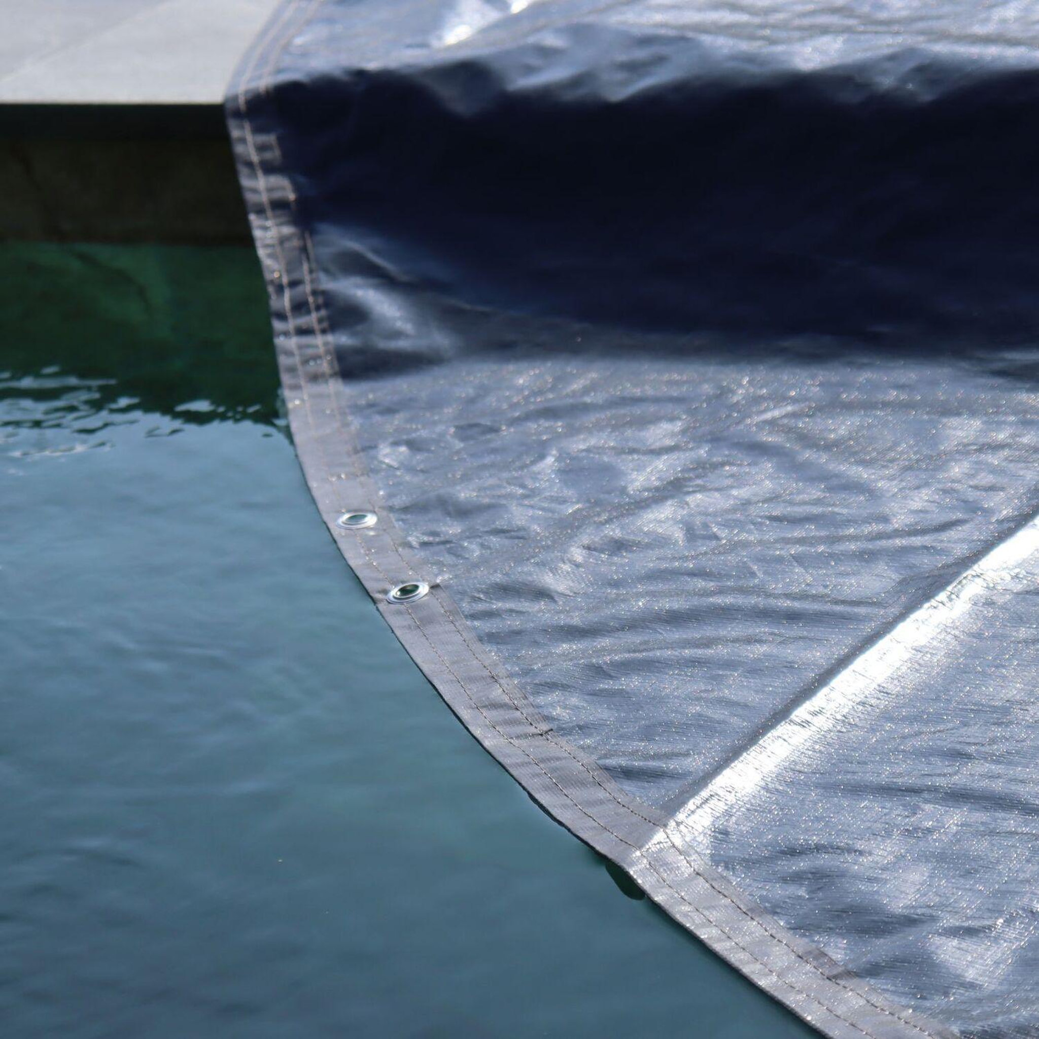 Voir la diapositive 5 : EDG Bâche d'hiver ovale 6.1x3.75m 130g/m2 pour piscine hors-sol - 108776