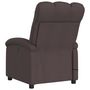 Voir la diapositive 5 : VIDAXL Fauteuil de massage inclinable electrique Marron fonce Tissu
