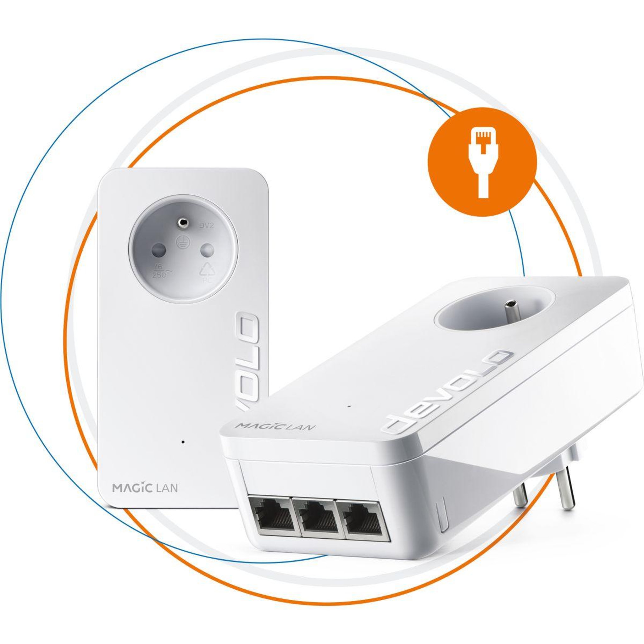 Voir la diapositive 2 : Devolo CPL Filaire Magic 2 LAN Triple 3RJ45 Starter kit