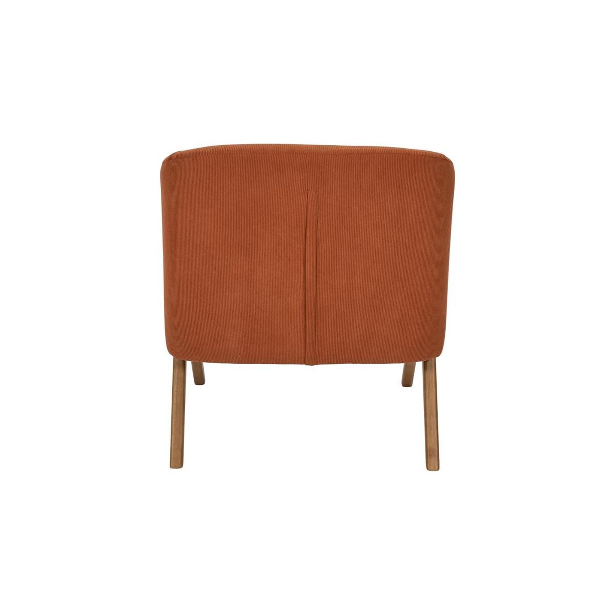 Voir la diapositive 4 : The Home Deco Factory Fauteuil design côtelé  jules  72cm terracotta