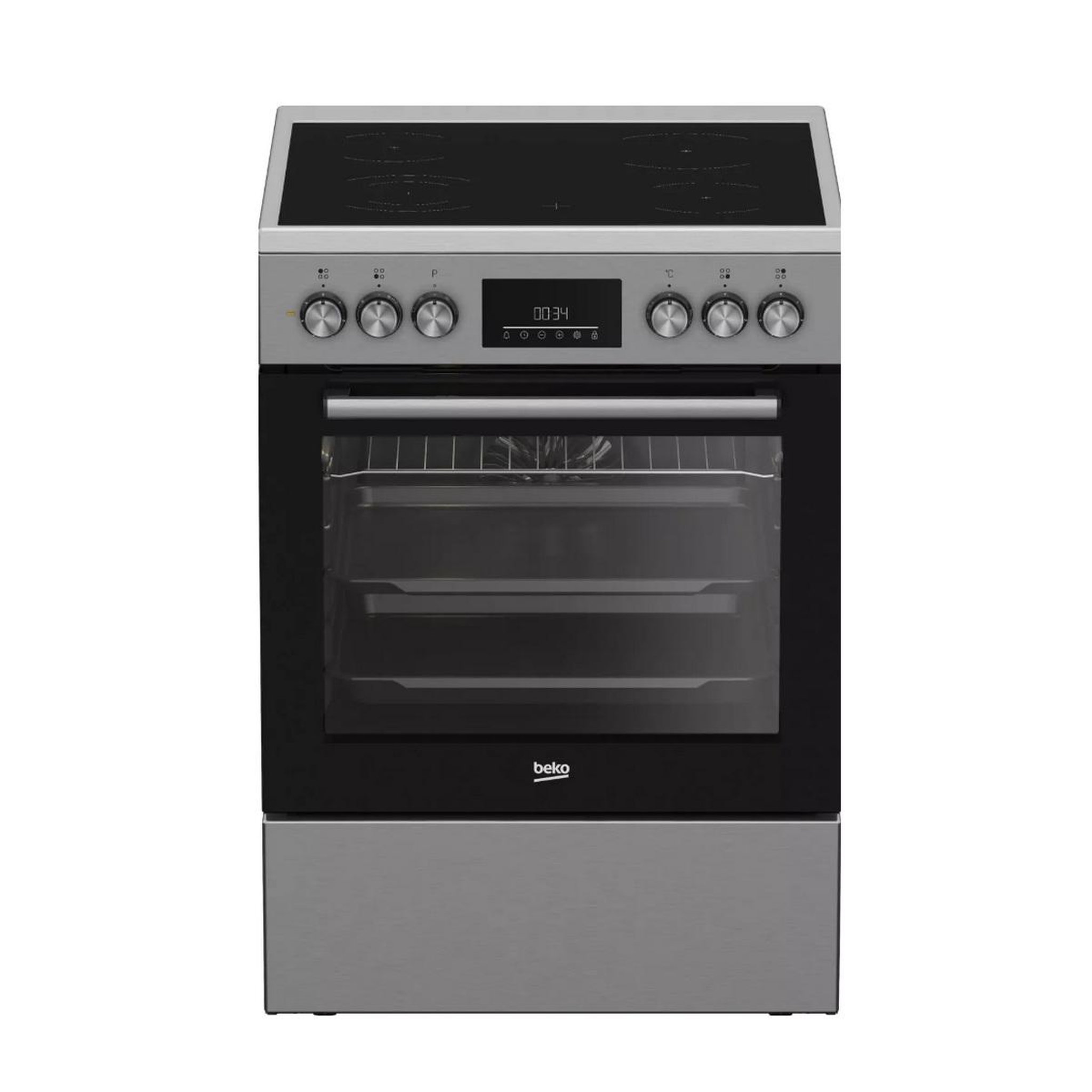 Beko Cuisinière vitrocéramique 66l 4 feux inox - fbe67310gx