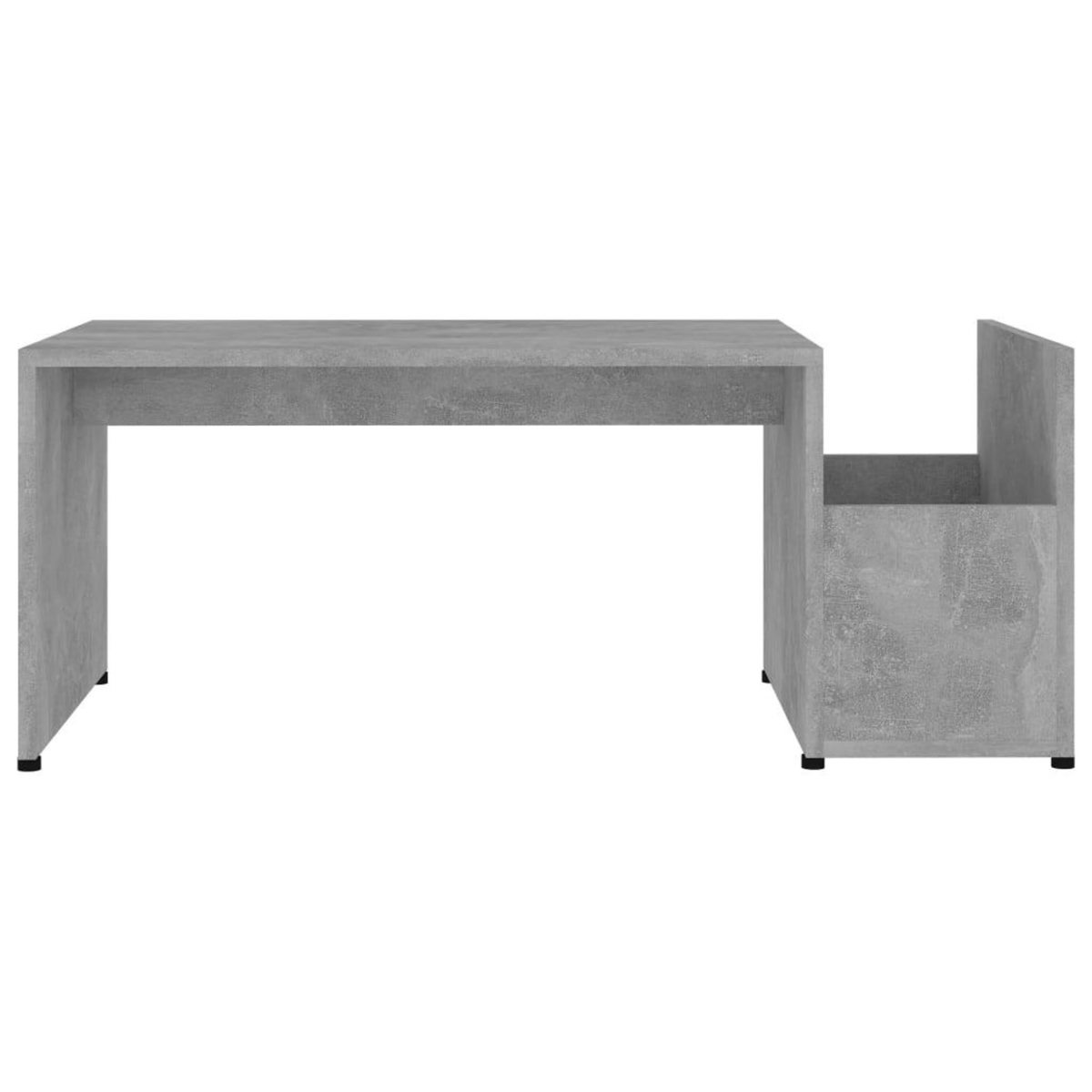 VIDAXL Table basse Gris beton 90x45x35 cm bois d'ingenierie