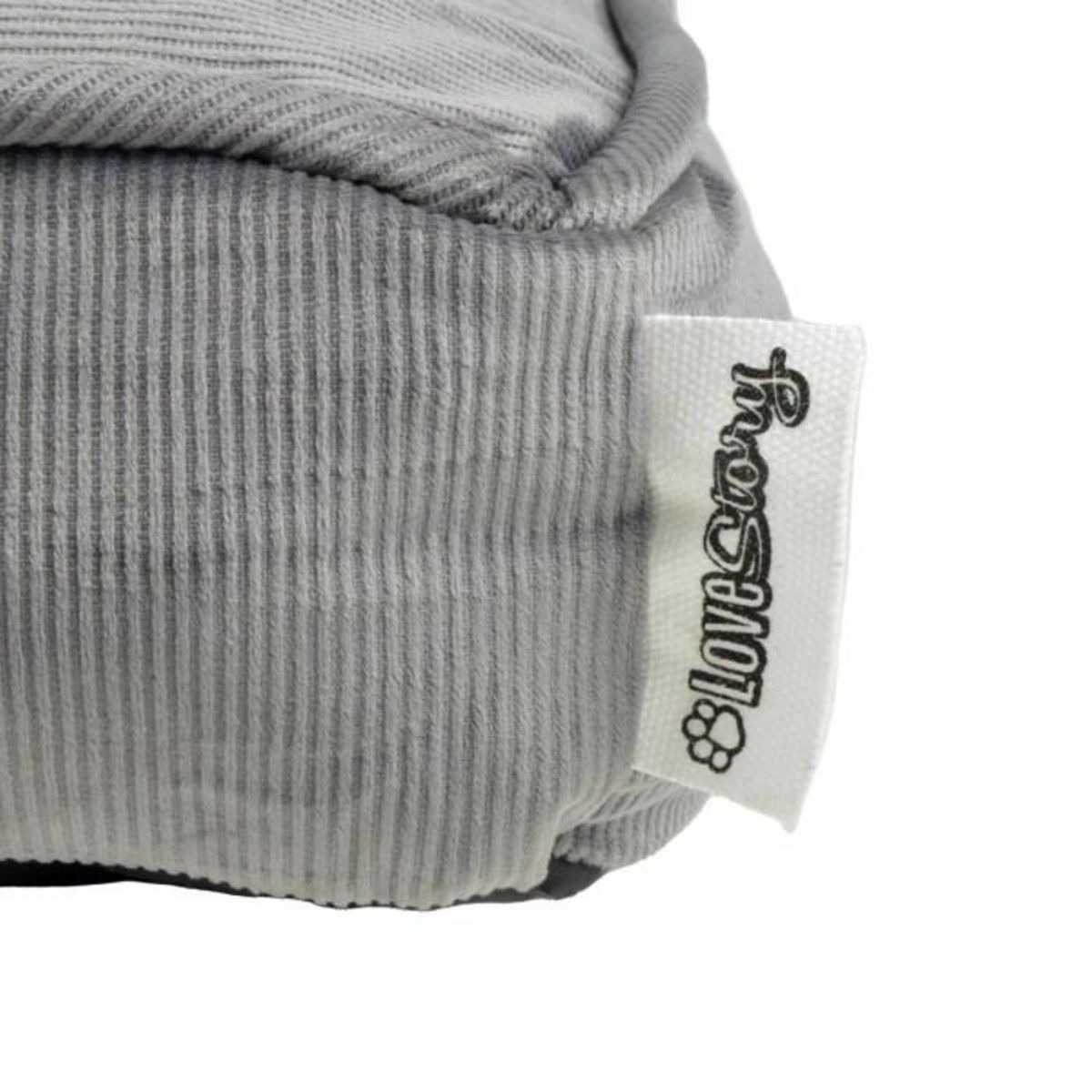 Paris Prix Coussin Rectangle Chien & Chat Velours  Crafty  100cm Gris