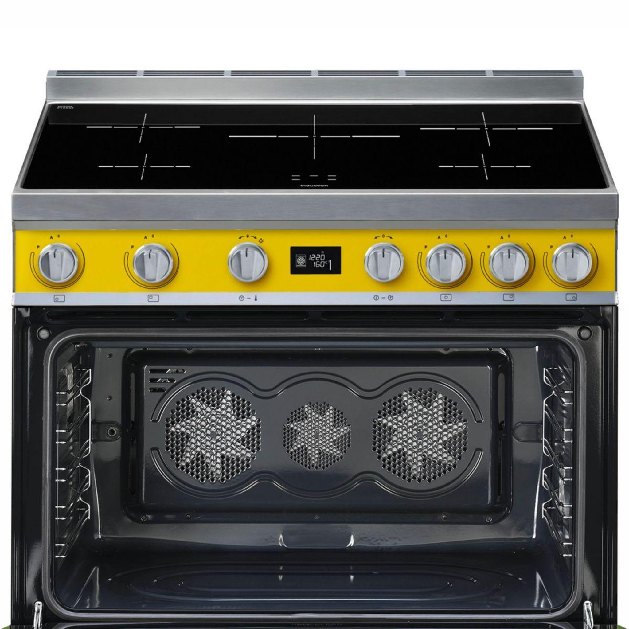 Voir la diapositive 2 : SMEG Piano de cuisson induction cpf9ipyw
