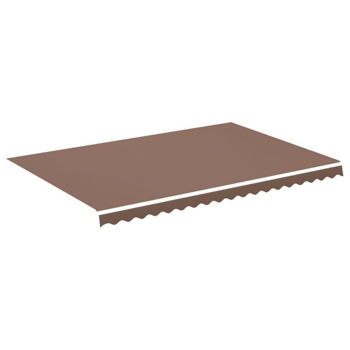 VIDAXL Tissu de remplacement pour auvent Marron 4,5x3 m
