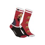 CAPSLAB Paire de tennis dépareillées One Piece Luffy. Coloris disponibles : Rouge