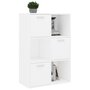 Voir la diapositive 4 : VIDAXL Armoire de rangement Blanc 60x29,5x90 cm Bois d'ingenierie