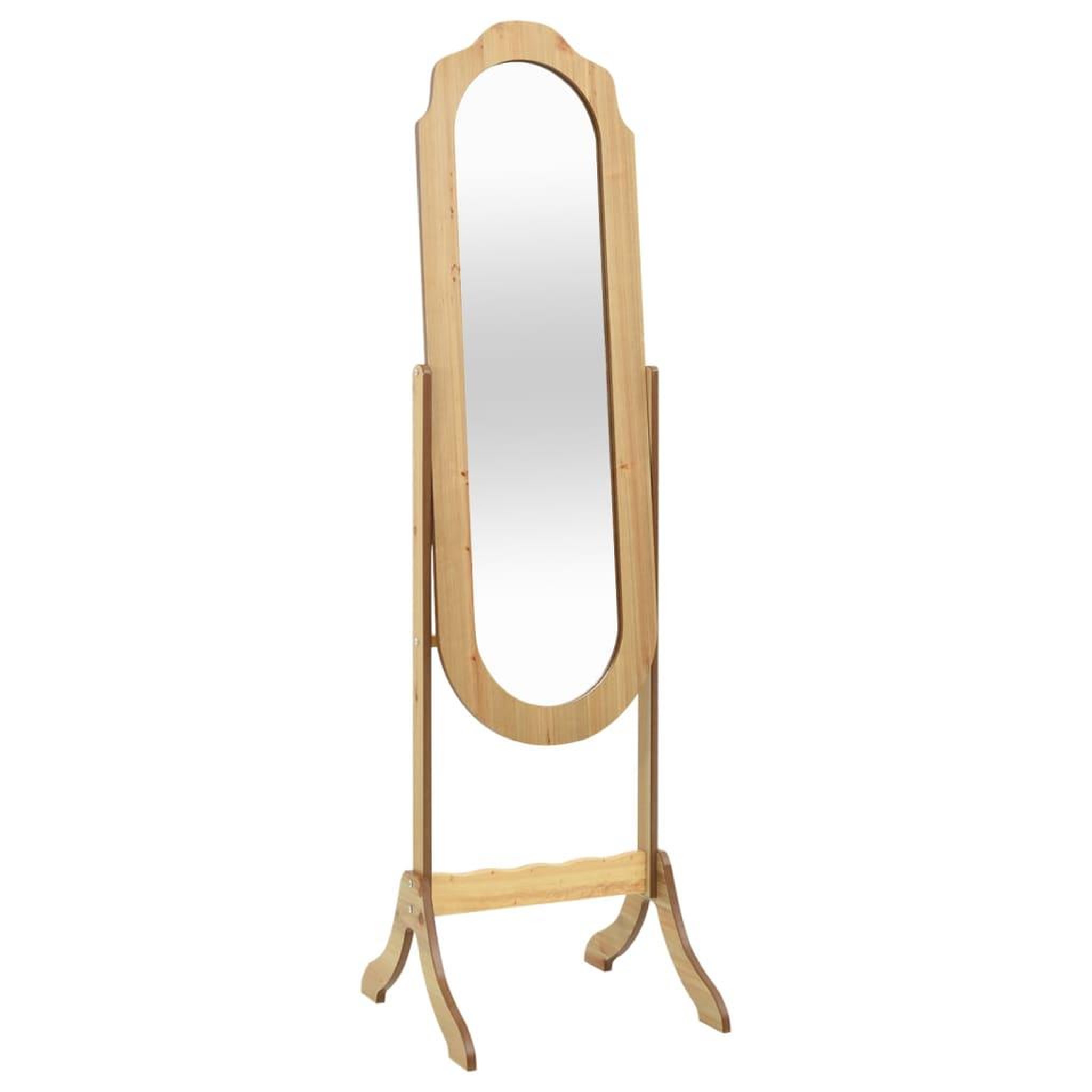 Voir la diapositive 1 : VIDAXL Miroir sur pied 45,5x47,5x160 cm bois d'ingenierie