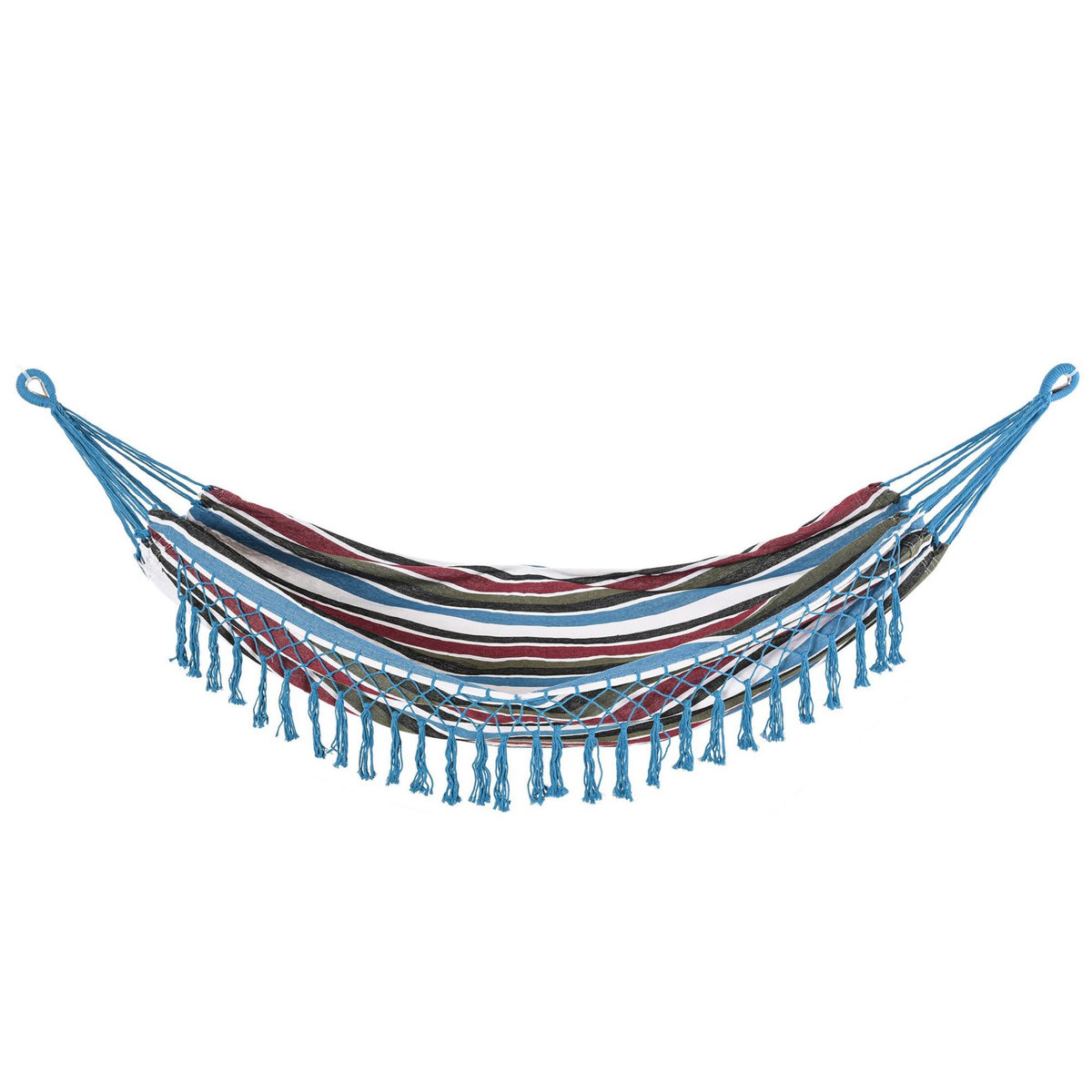 OUTSUNNY Hamac de voyage portable style hippie chic toile de hamac dim. 3L x 1,5l m coton polyester multicolore