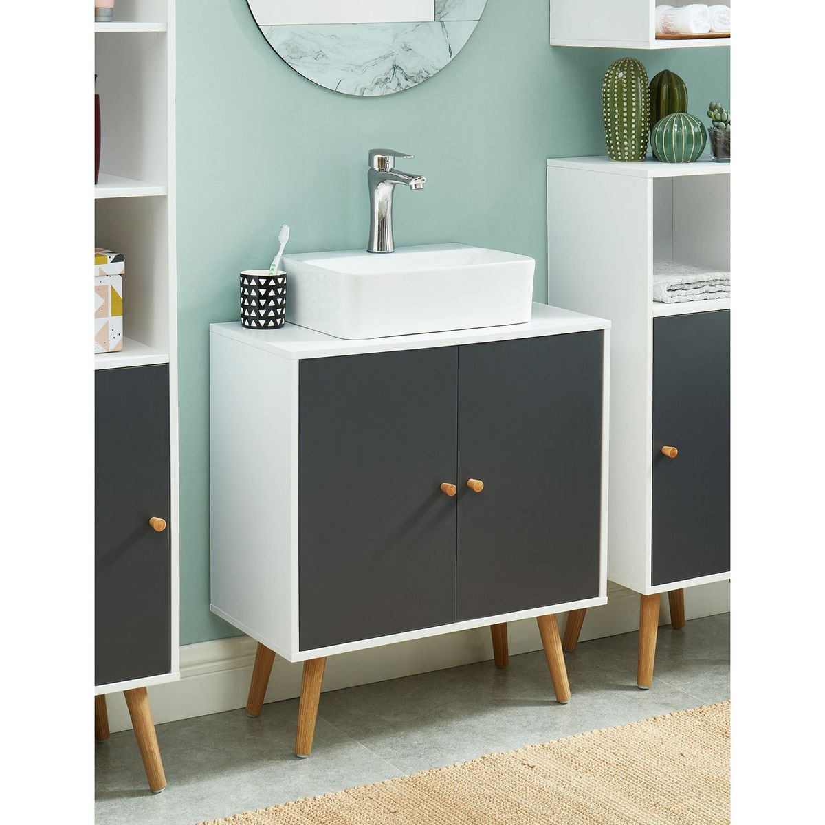 Meuble de salle de bain sous vasque L60cm ALEX