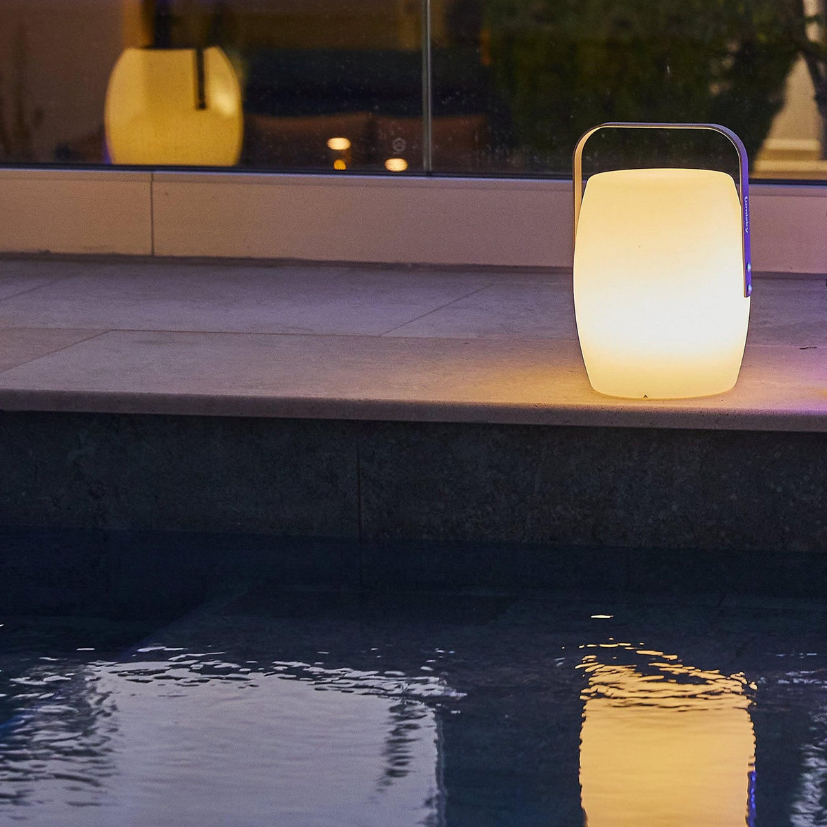 Lumisky Lanterne sans fil LED LUCY Blanc Polyéthylène H31CM